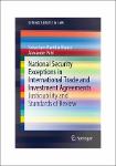 TVS.004866_(SpringerBriefs In Law) Sebastián Mantilla Blanco, Alexander Pehl - National Security Exceptions In International Trade And Investment Agre-1.pdf.jpg